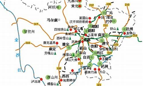 四川旅游地图景点分布_四川旅游地图景点分布图高清